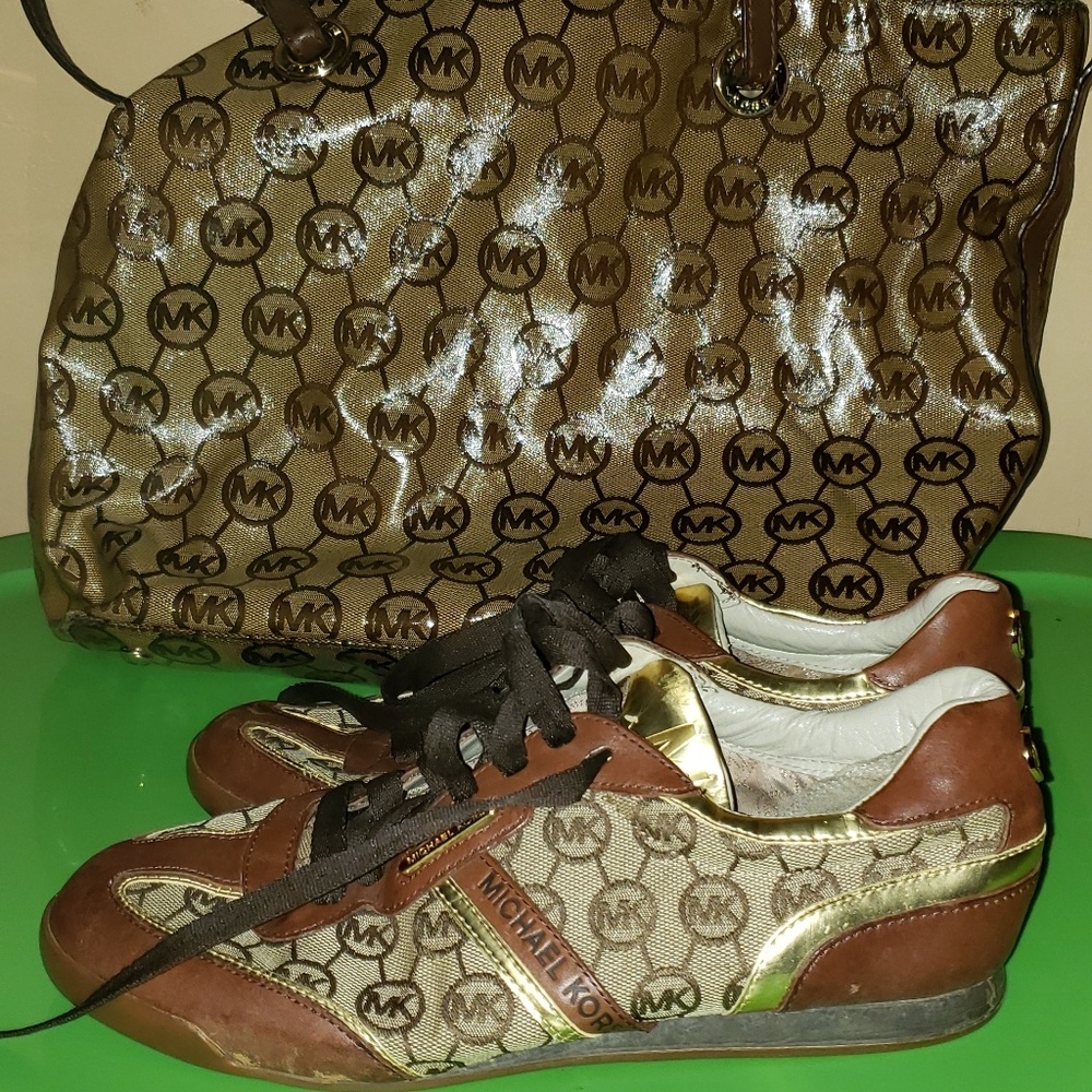 Michael kors purse and shoes